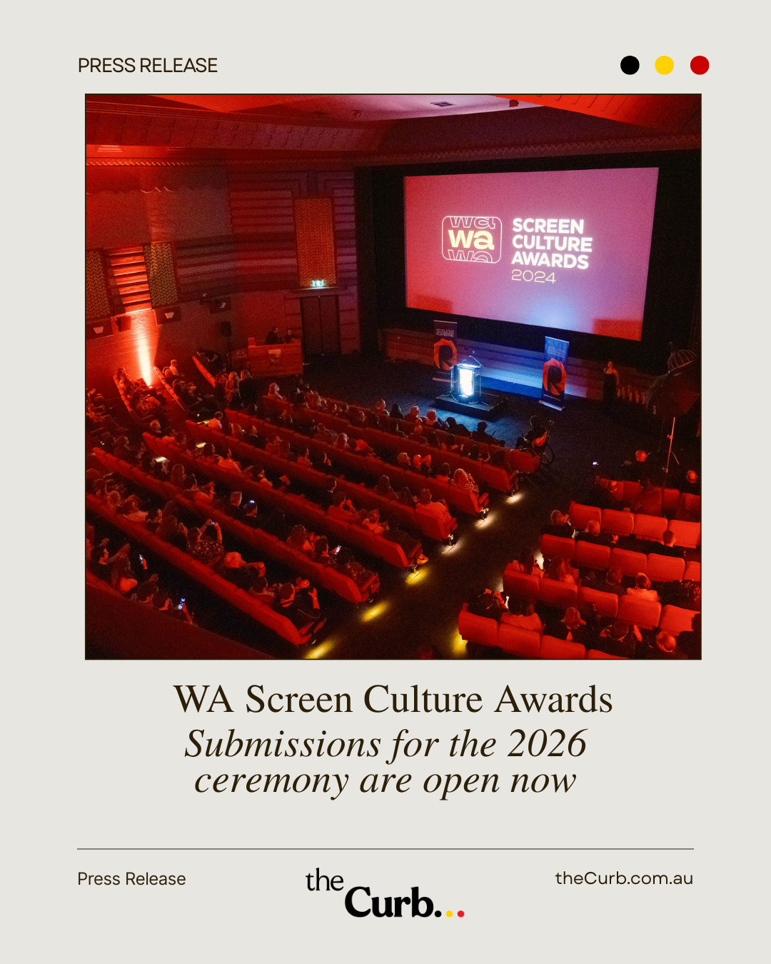 2026 WA Screen Culture Award Submissions Now Open