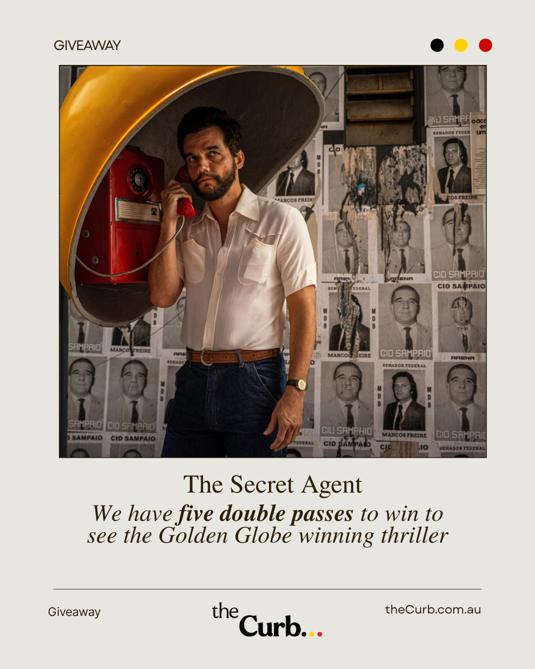 The Secret Agent double pass giveaway